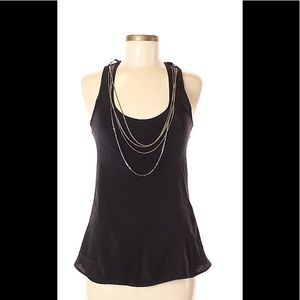Karina Grimaldi Silk Black Tank